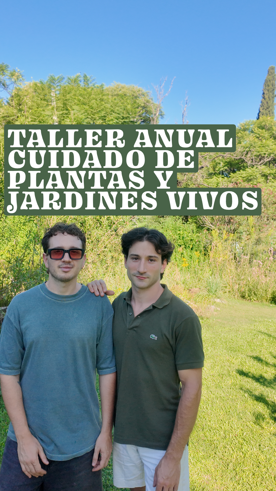 Taller anual Cuidado de plantas y jardines vivos.