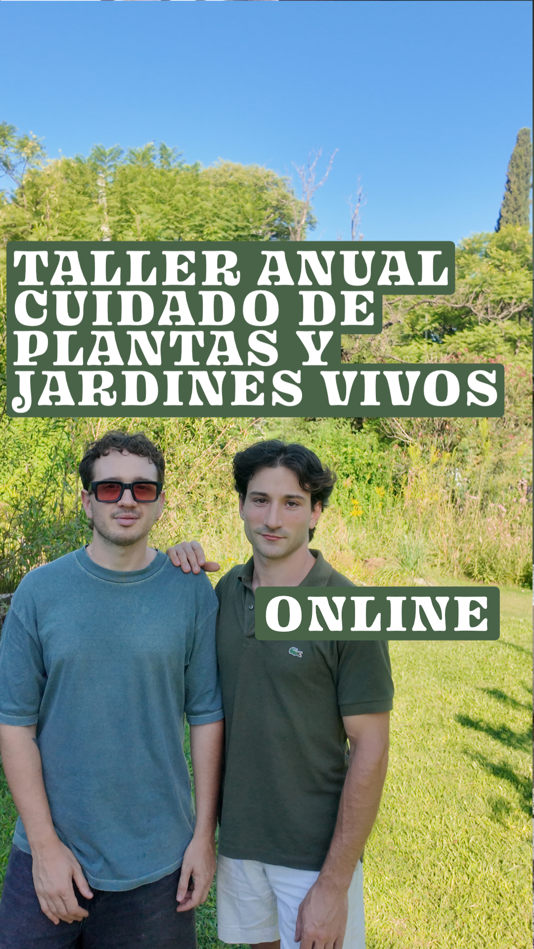 Taller online anual Cuidado de plantas y jardines vivos